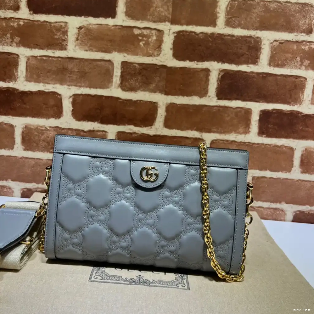 Hyperpeter GUCCI matelassé GG bag shoulder leather 0704